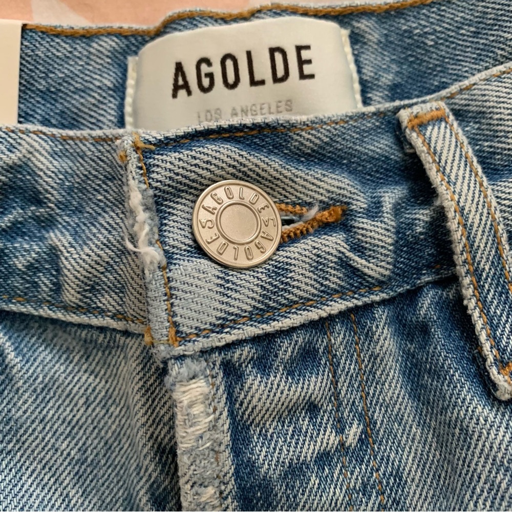 🌜NEW AGOLDE Parker Vintage Cut Off Short in Encore - Picture 9 of 9
